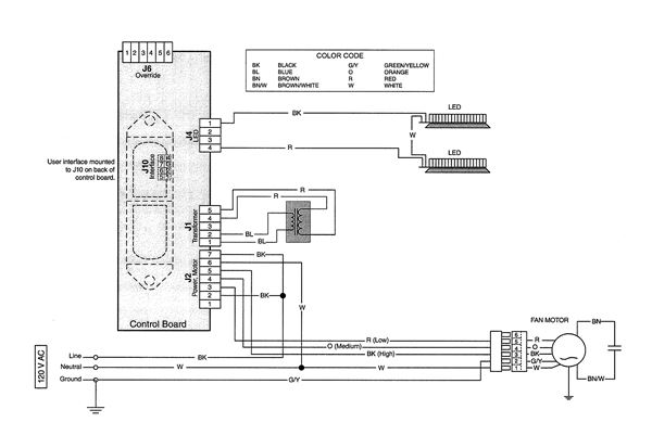 Range Hood Fan Motor Wiring