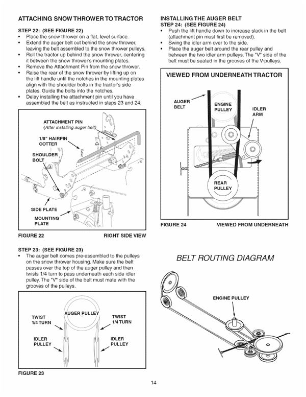 Craftsman Snowblower Belt Diagram