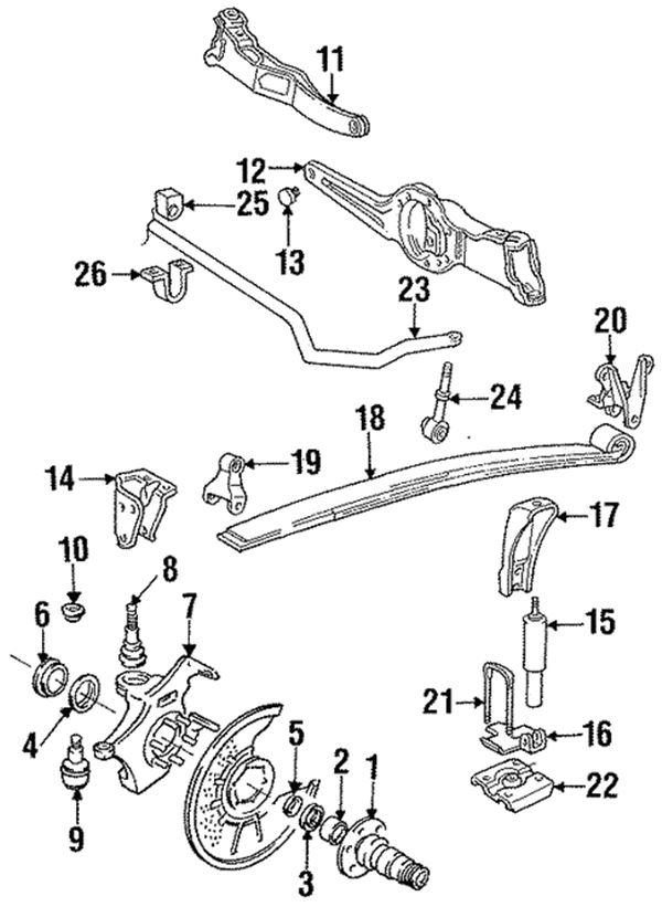 1997 Ford F150 Front Suspension Diagram