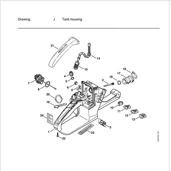 Stihl Ms250c Parts Diagram