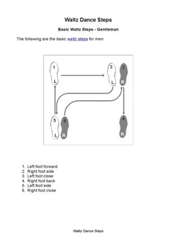 Ballroom Dancing Steps Diagrams