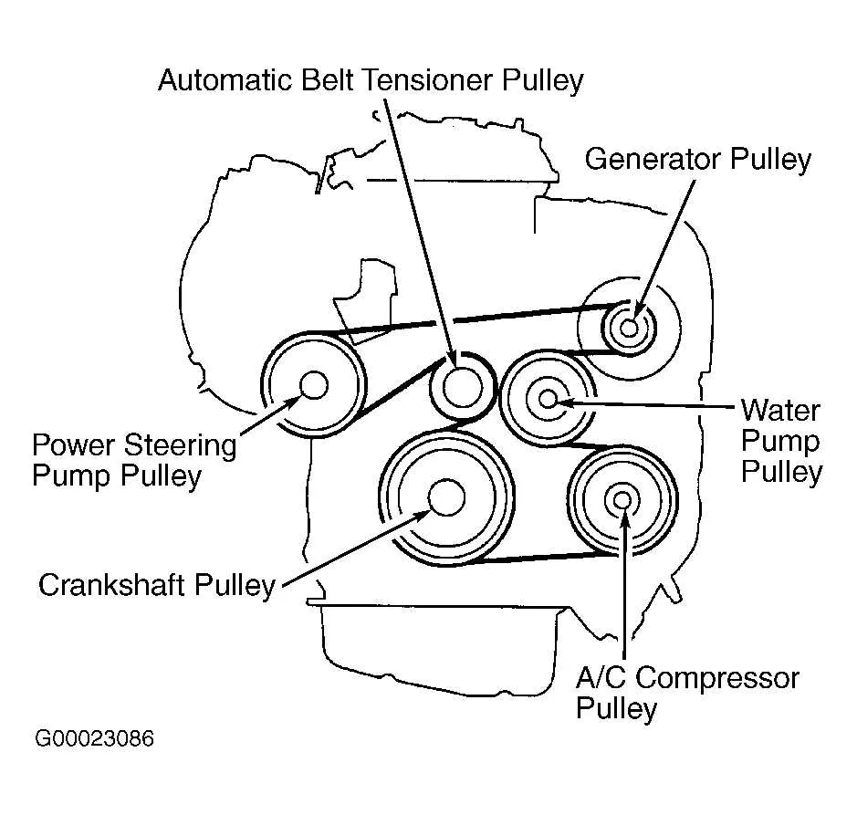 04 toyota camry belt diagram