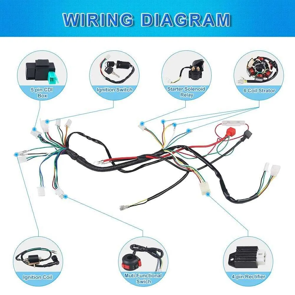 125cc chinese atv parts diagram