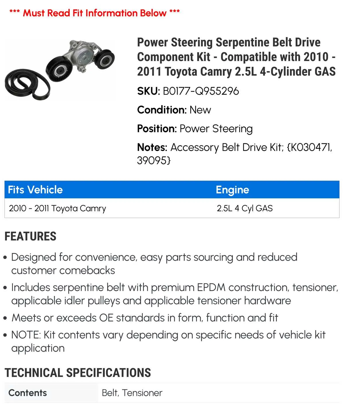 2011 toyota camry serpentine belt diagram