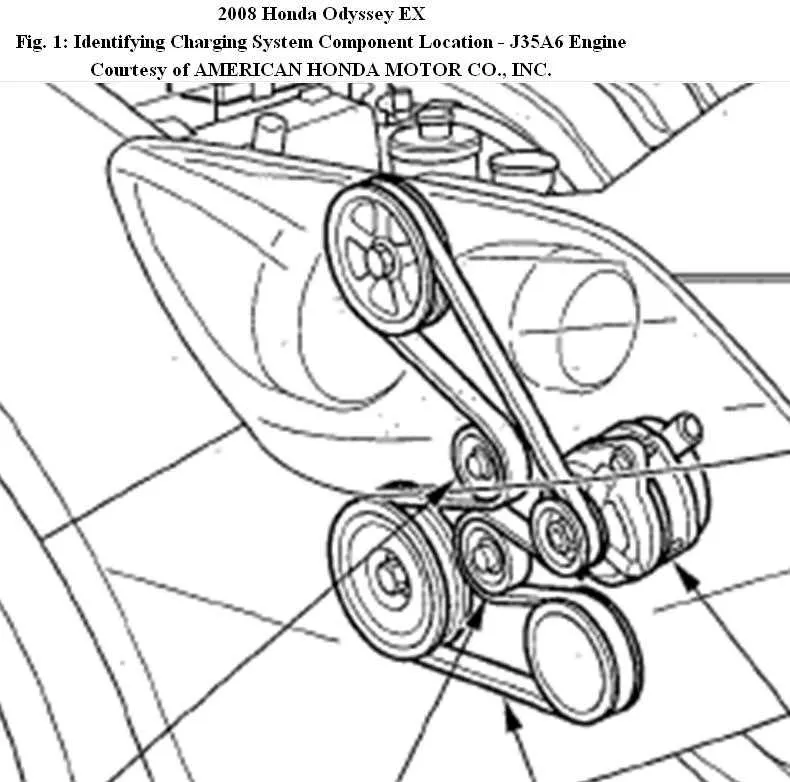 2012 Honda Odyssey Serpentine Belt Diagram