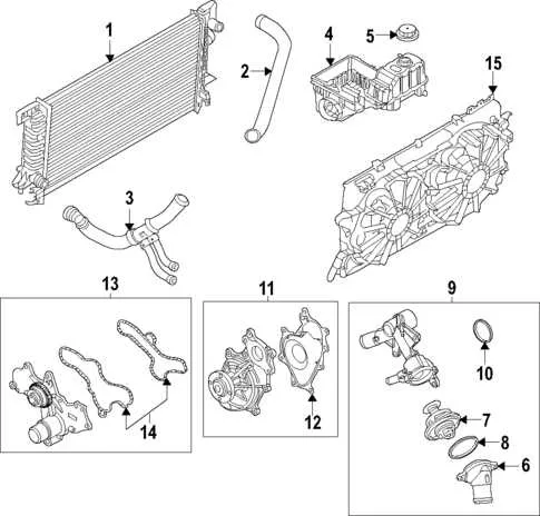 2014 ford escape cooling system diagram