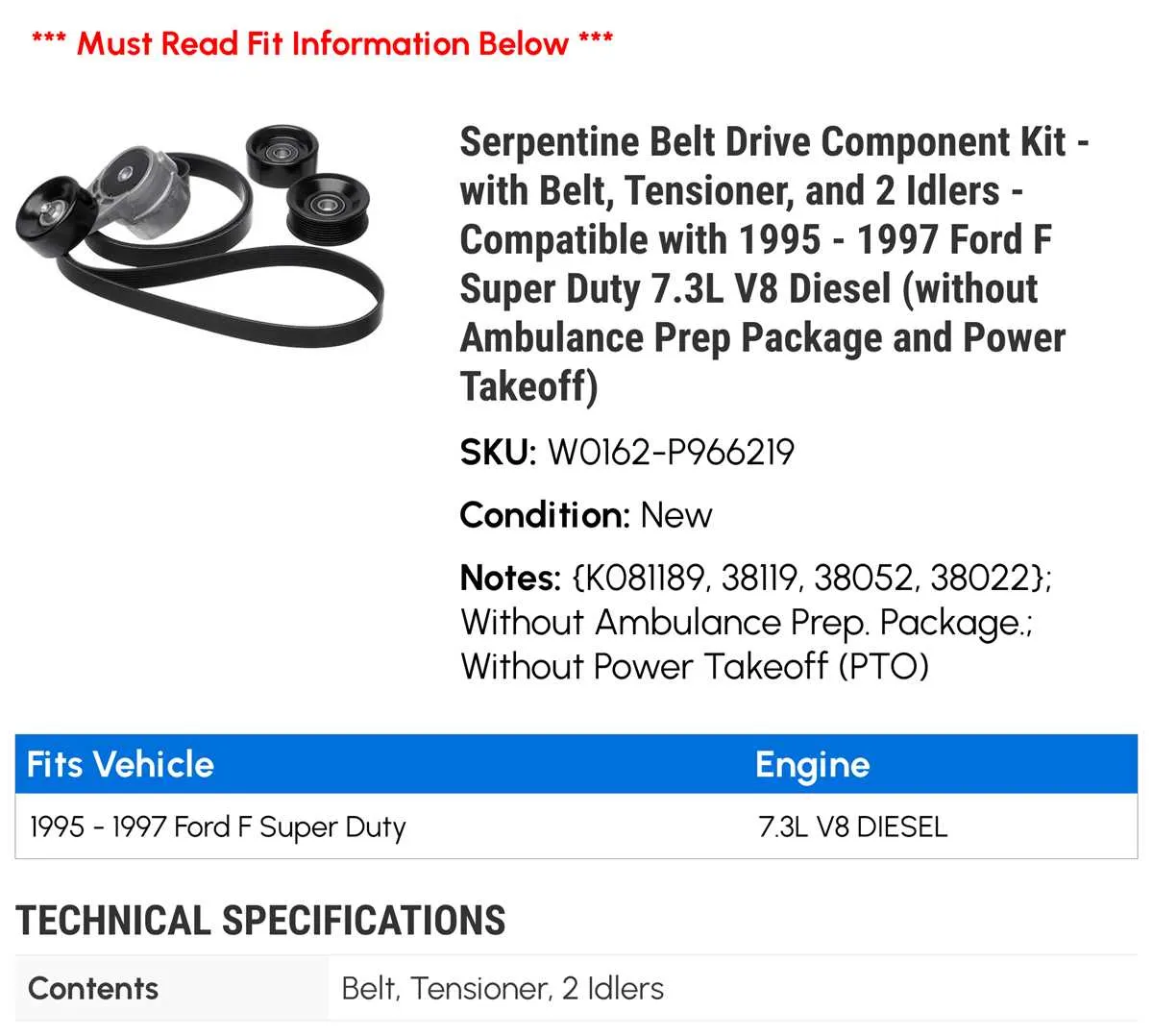 7.3 powerstroke serpentine belt diagram