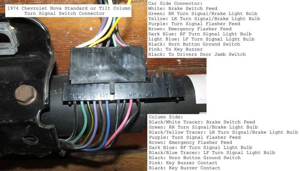 chevrolet steering column wiring diagram