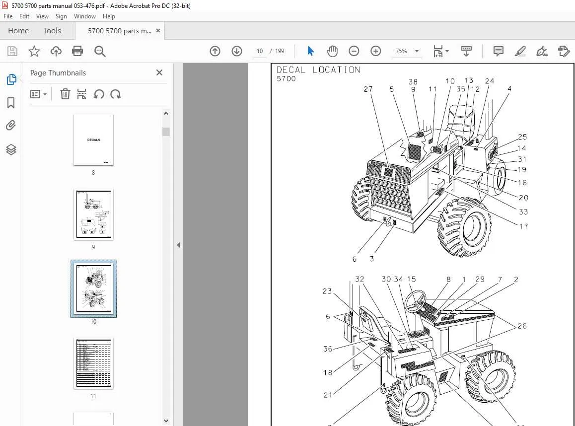 ditch witch parts diagram