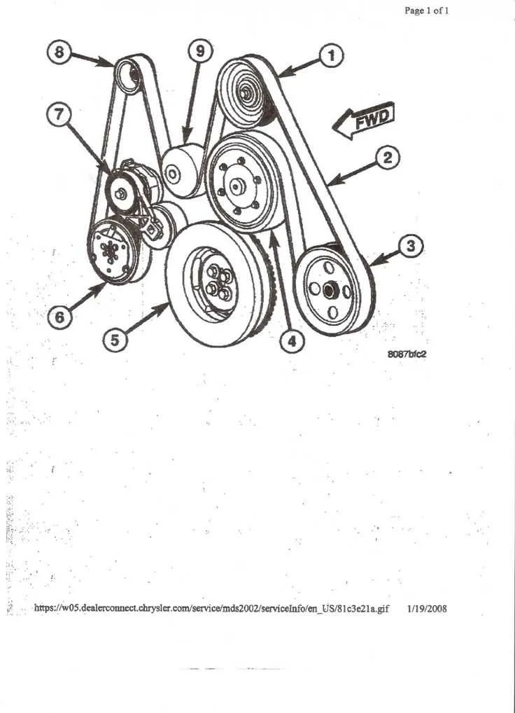 dodge ram 2500 serpentine belt diagram