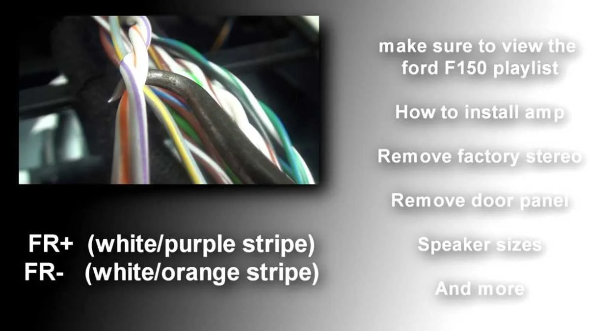 ford f150 radio wiring harness diagram