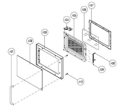 frigidaire microwave parts diagram