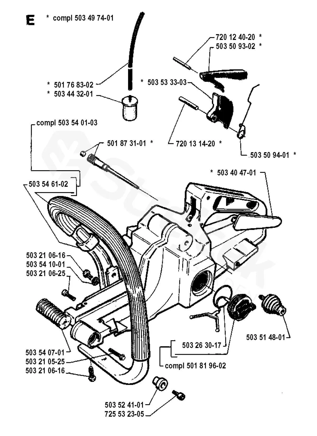 Husqvarna 350 Chainsaw Parts