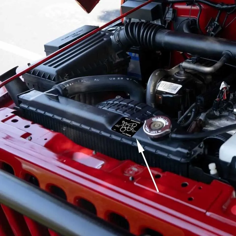 jeep wrangler serpentine belt diagram