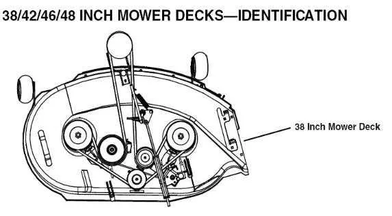 john deere 42 inch mower deck diagram