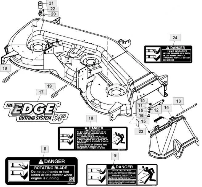 john deere belt diagram 54 inch