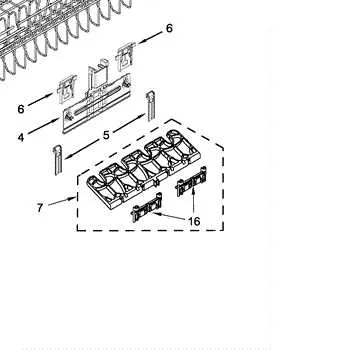 kitchenaid dishwasher parts diagram