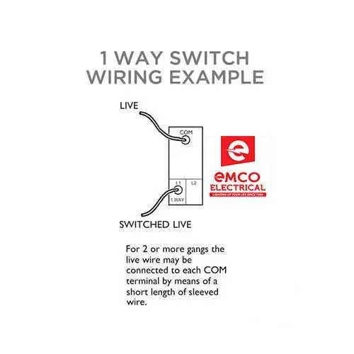one way switch wiring diagram