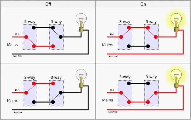 three way wiring diagrams