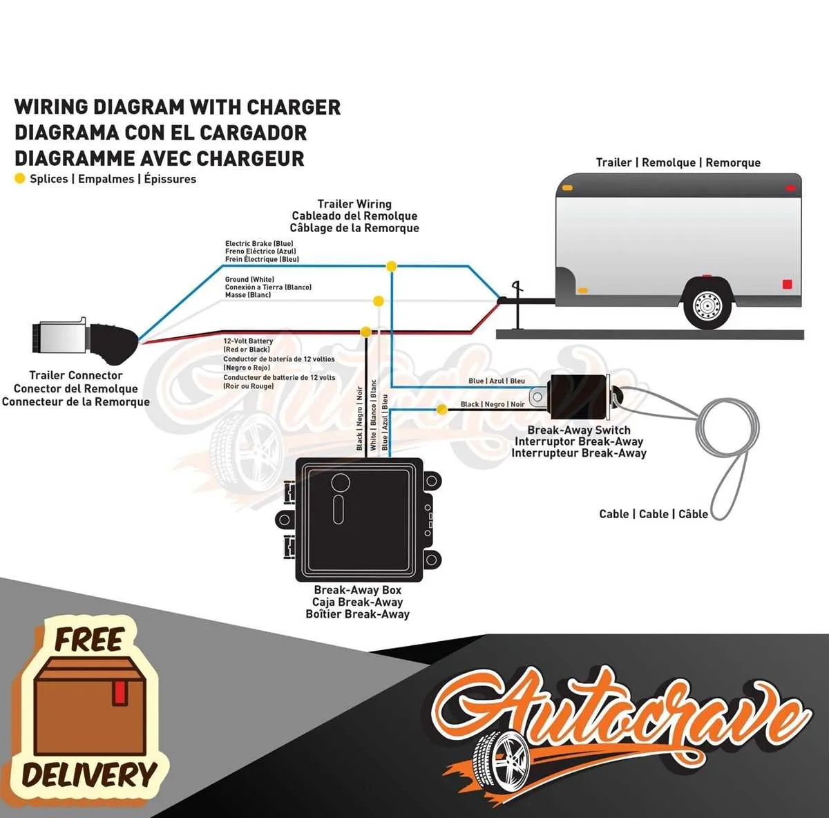 trailer breakaway system wiring diagram