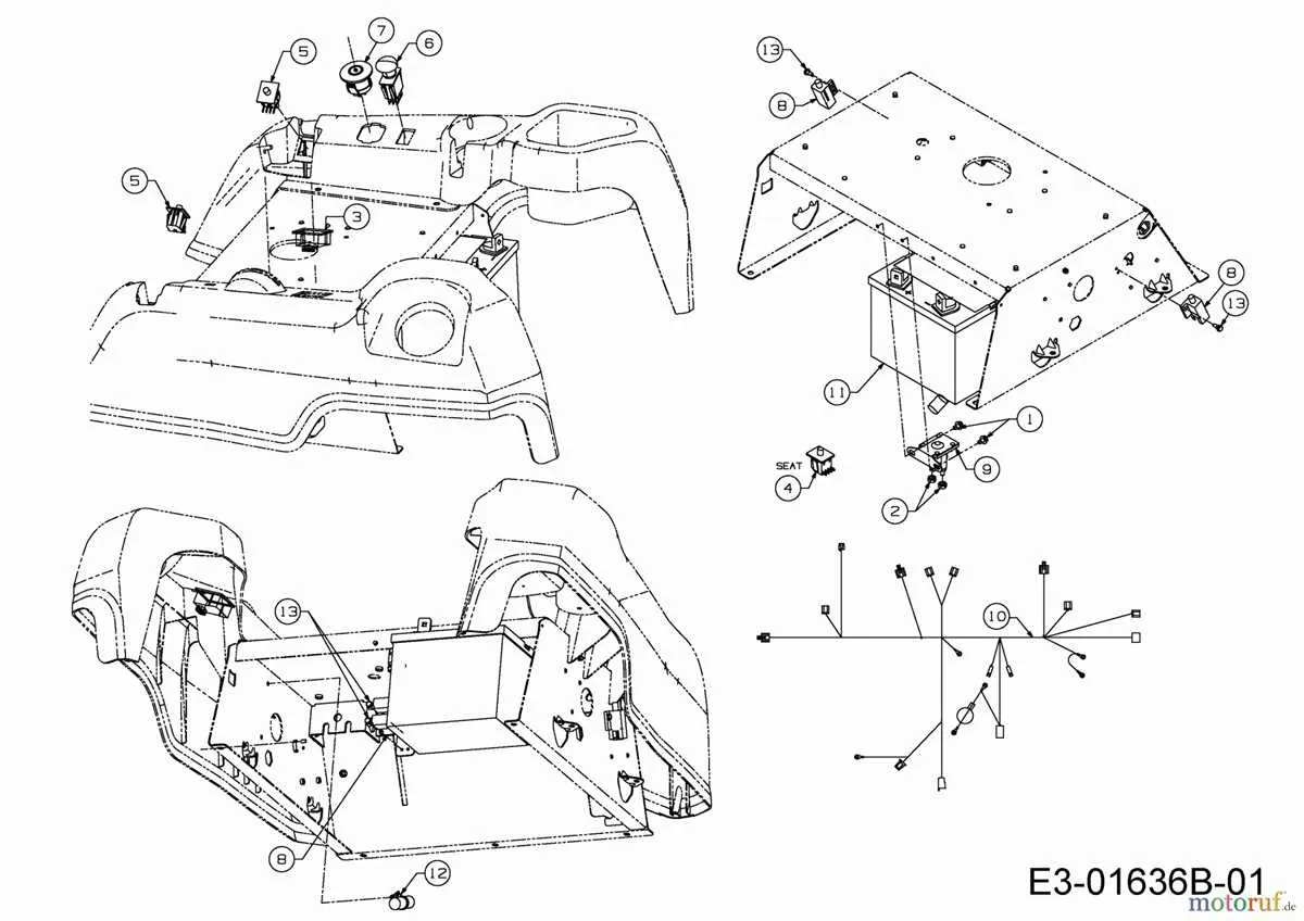 troy bilt mustang 50 drive belt diagram