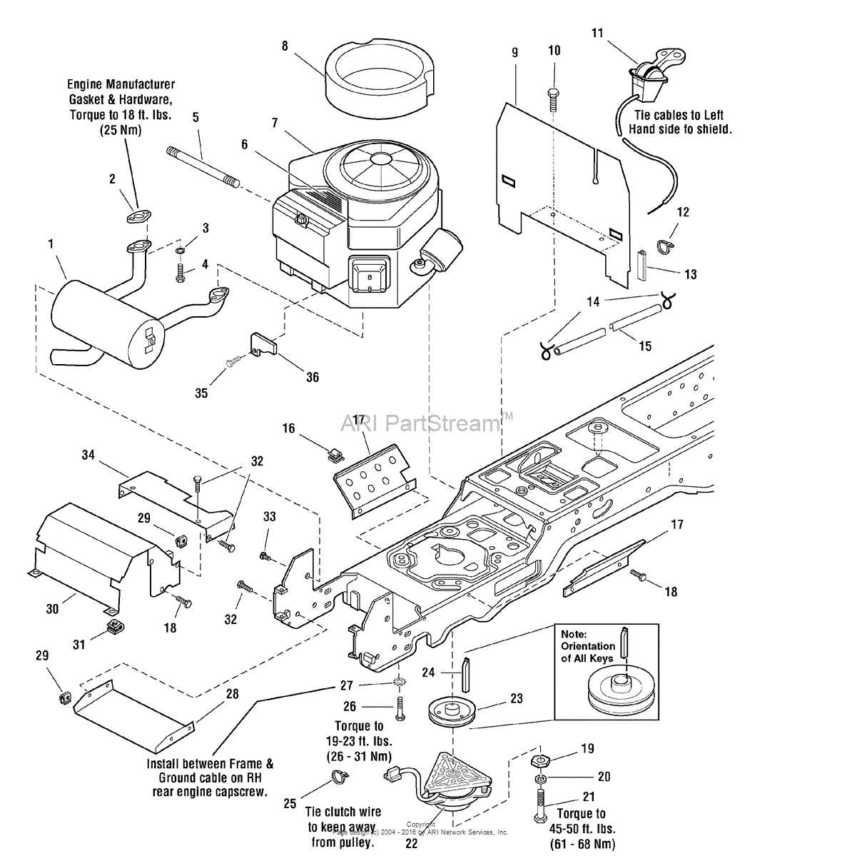 Electrical Schematic for Briggs and Stratton 20 HP Engine