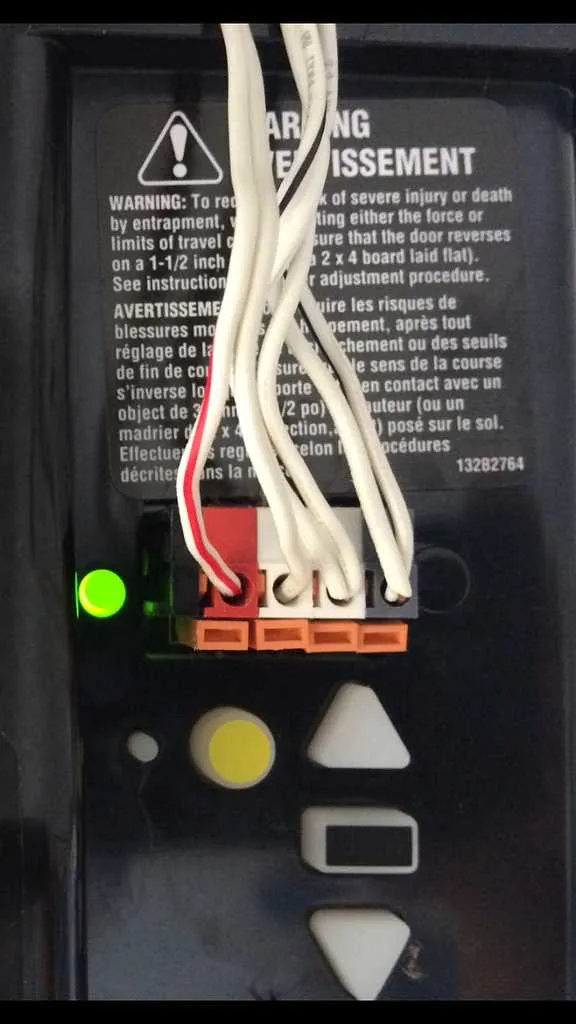 garage door sensor wiring diagram