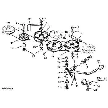 john deere belt diagram l120