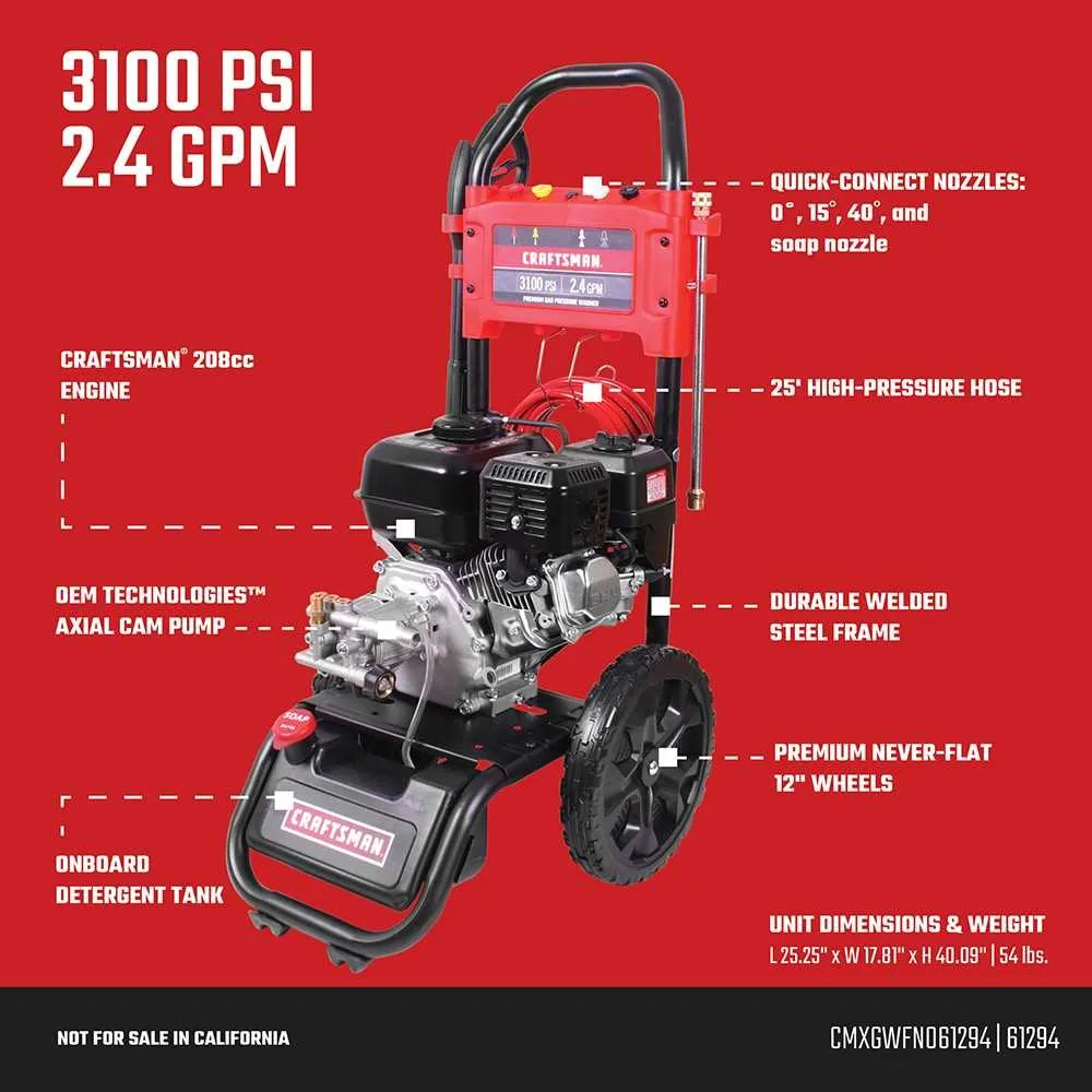 craftsman power washer parts diagram