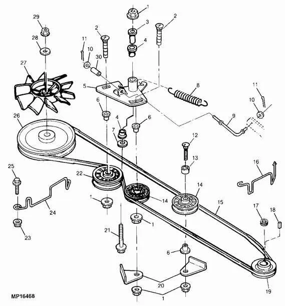 craftsman t1200 drive belt diagram