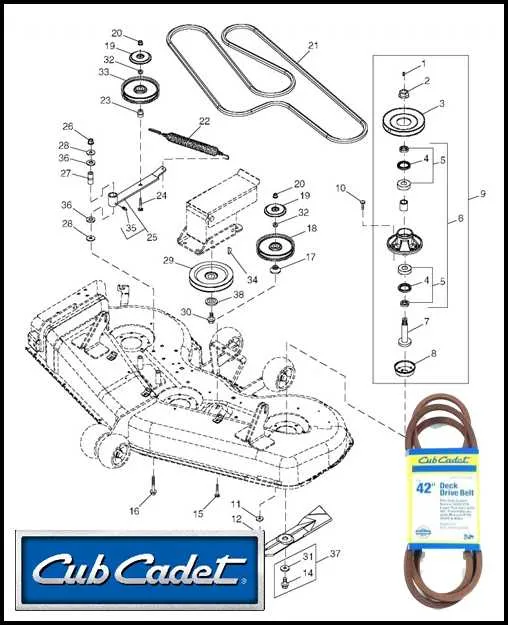 cub cadet ltx 1050 parts diagram