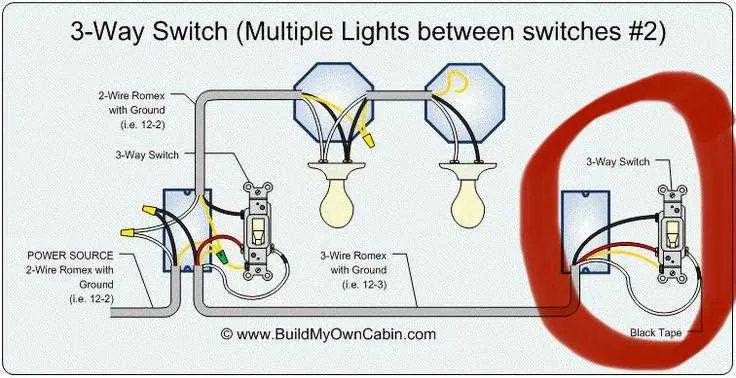 3 way electrical circuit diagram