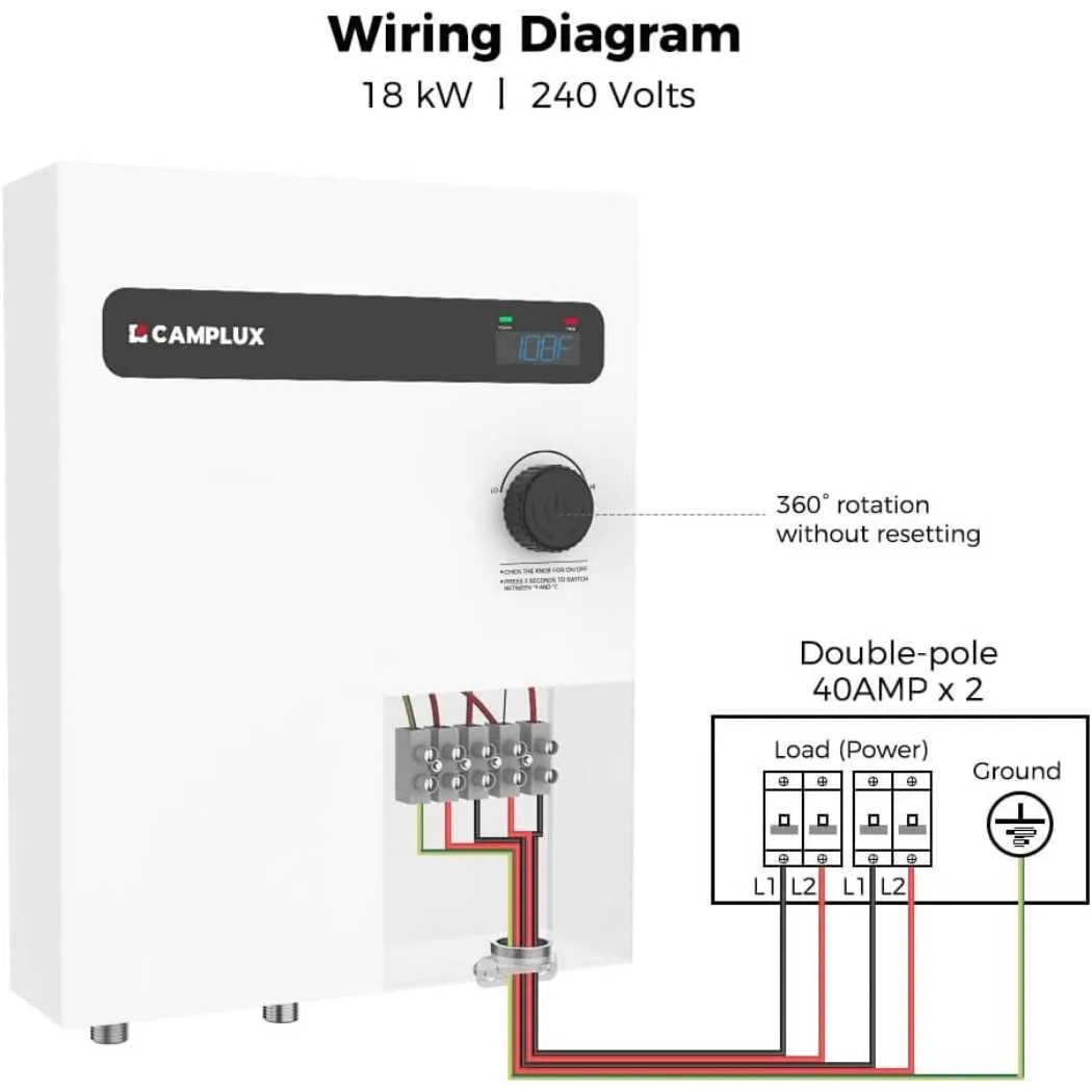 diagram of tankless water heater