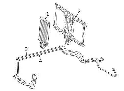 transmission oil cooler diagram