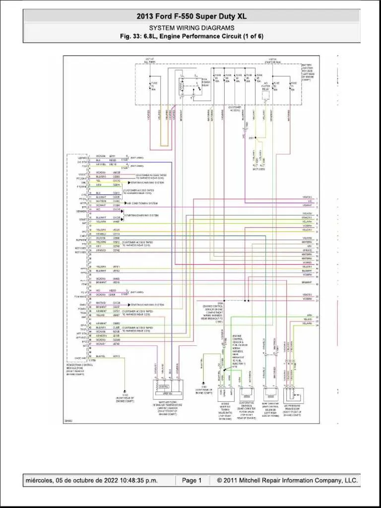 ford 6.8 v10 engine diagram