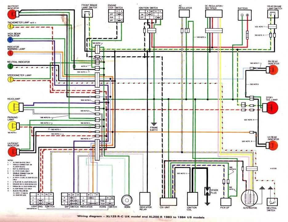 Schematic Diagram of V Star 1100 Wiring Harness
