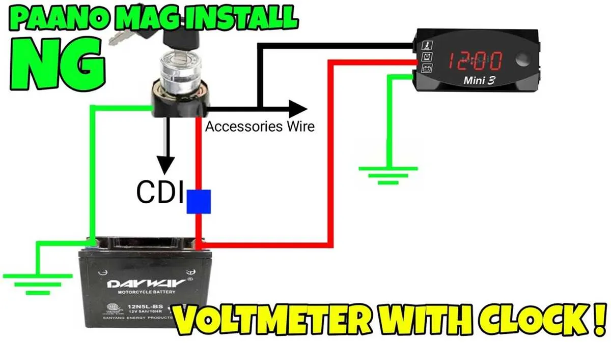 12v voltmeter wiring diagram