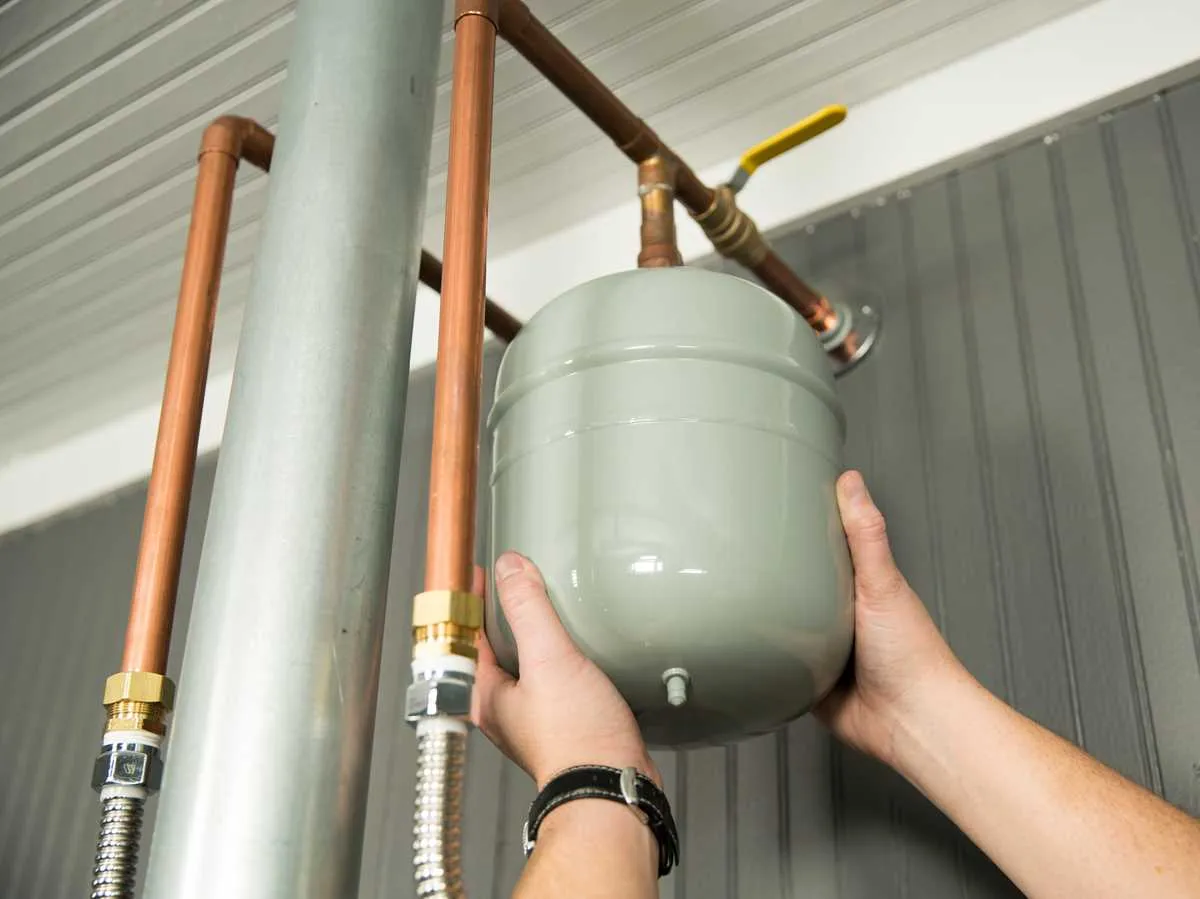 water heater expansion tank installation diagram