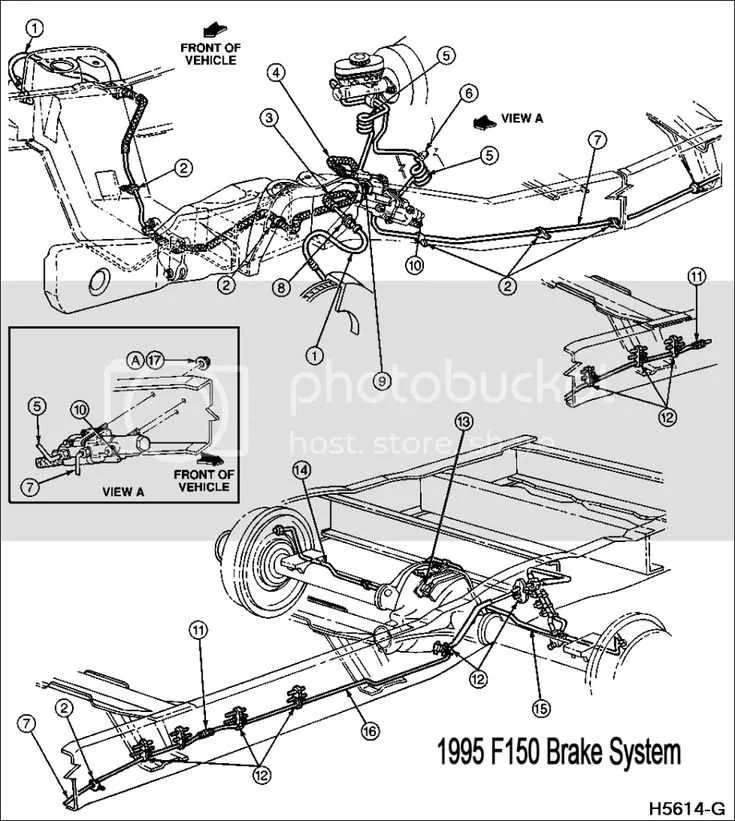 brake system ford f150 brake lines diagram