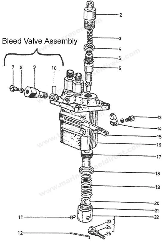 kubota fuel injection pump diagram