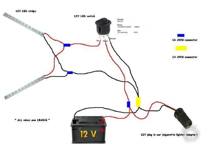 led light wiring diagram
