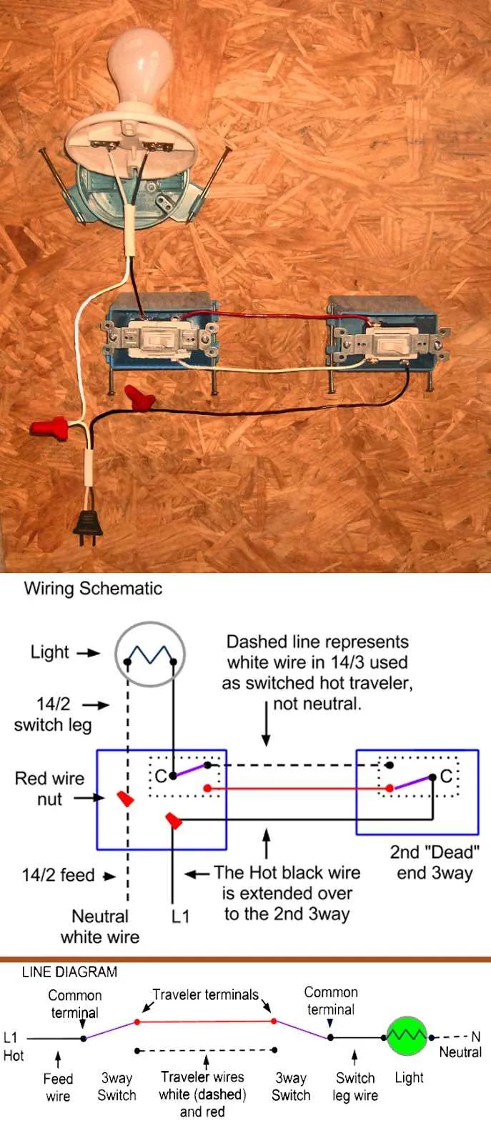 california 3 way switch wiring diagram