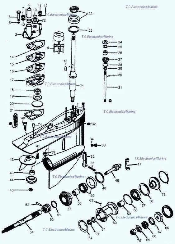 mercruiser sterndrive parts diagram