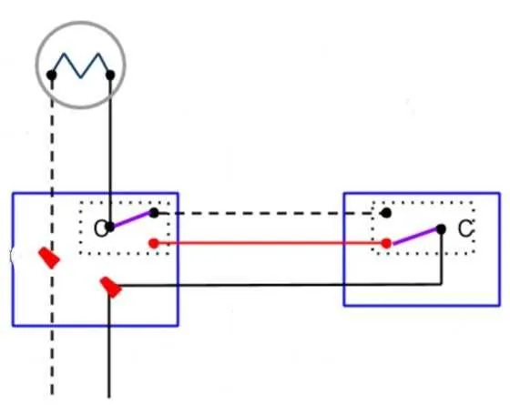 dead end 3 way switch diagram