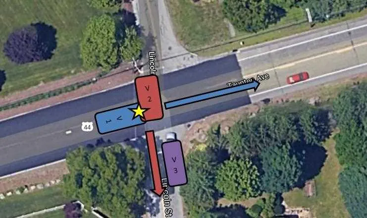 t bone accident diagram