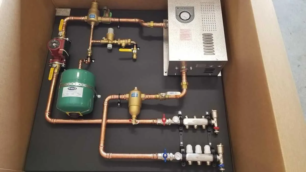 radiant heat boiler diagram