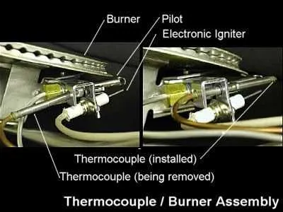 water heater burner assembly diagram