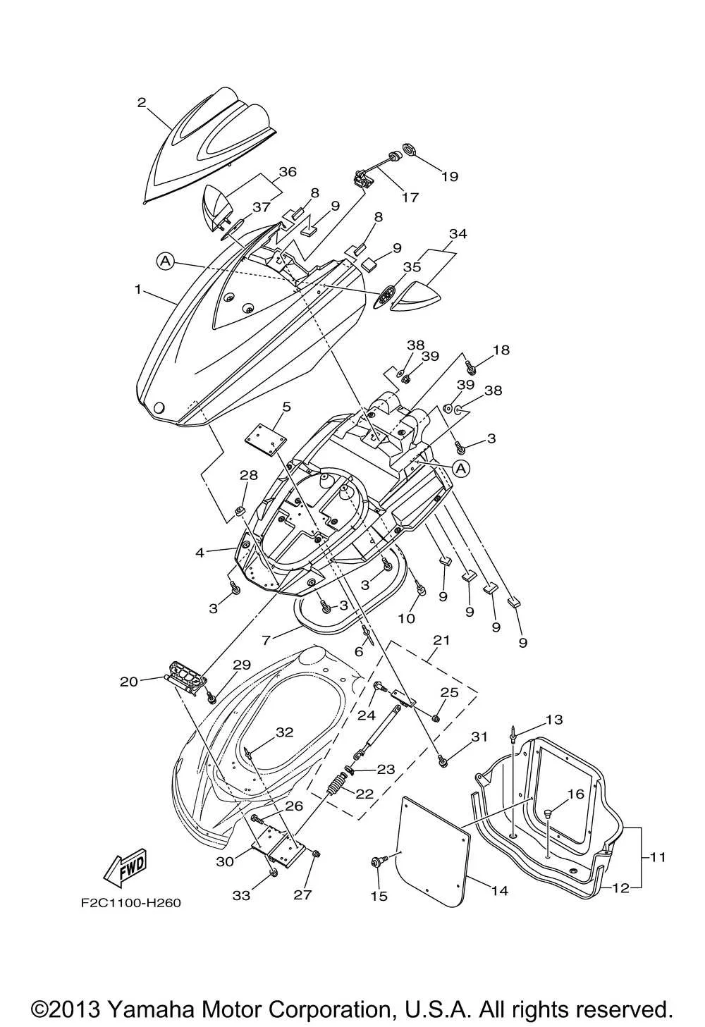 yamaha waverunner parts diagram