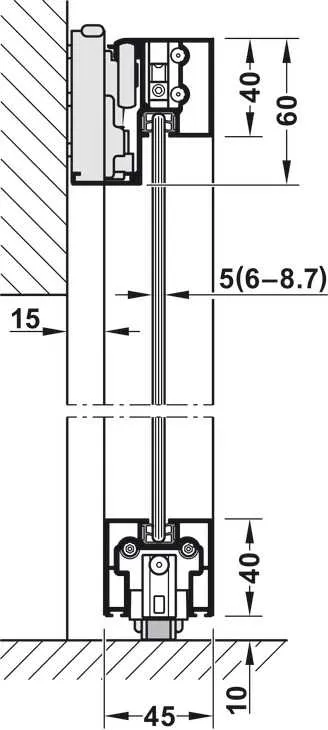 sliding glass door framing diagram