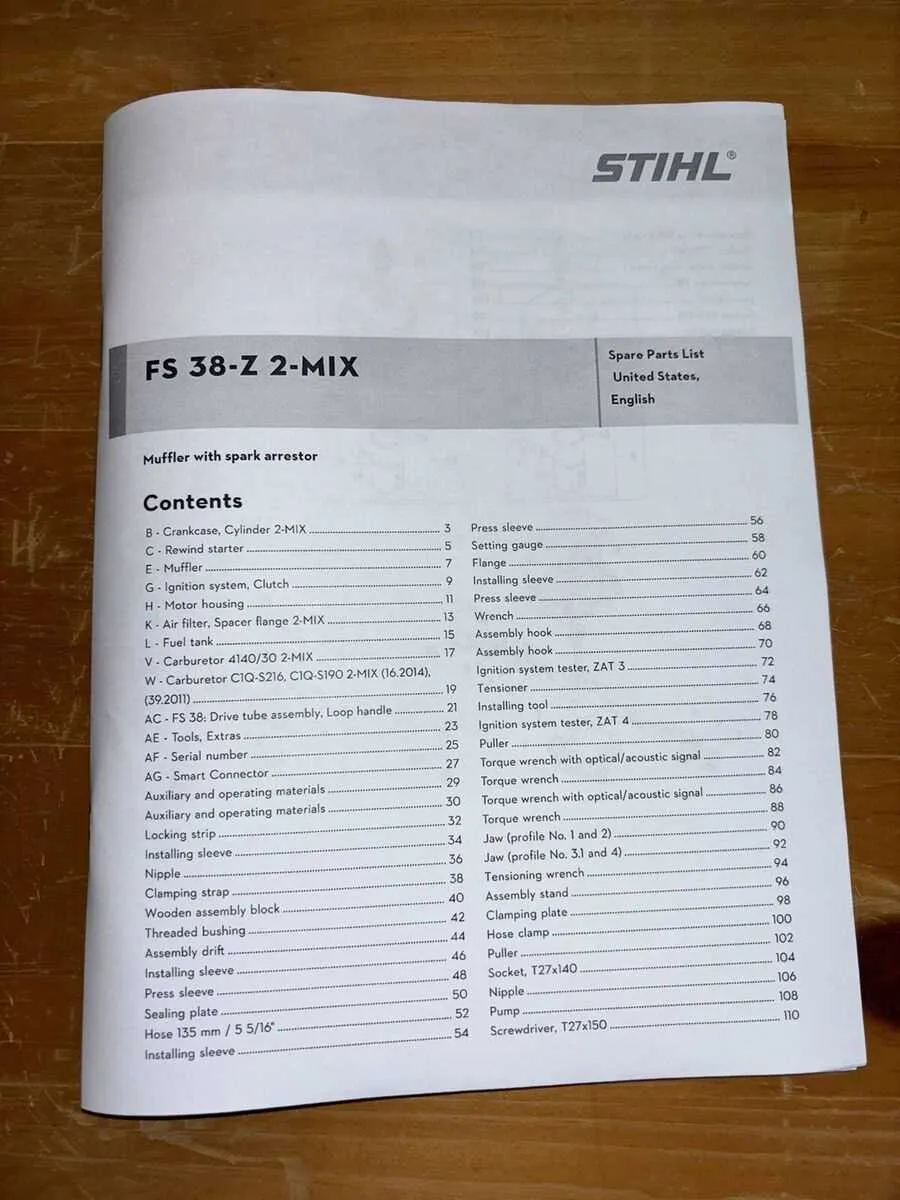 stihl weed eater parts diagram